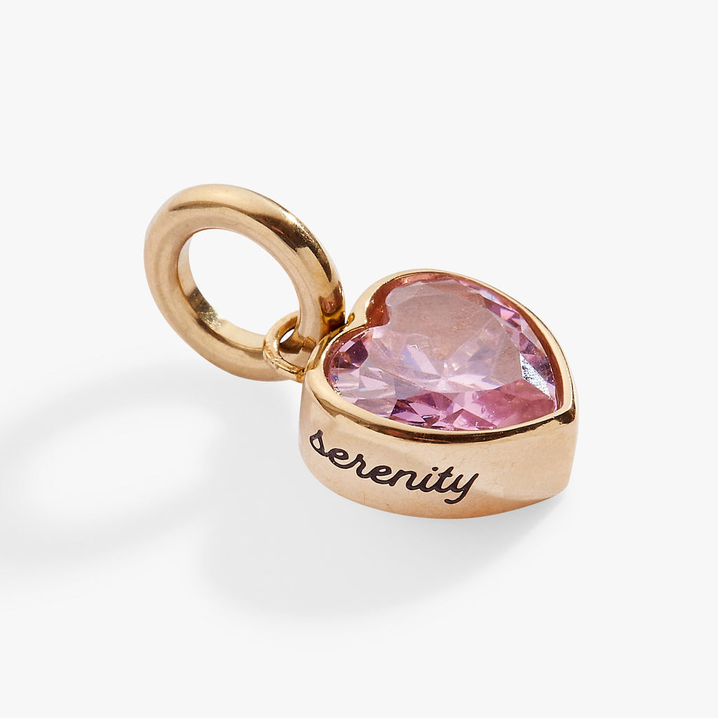 October 'Serenity' Heart Birthstone Charm - WONDERWALL