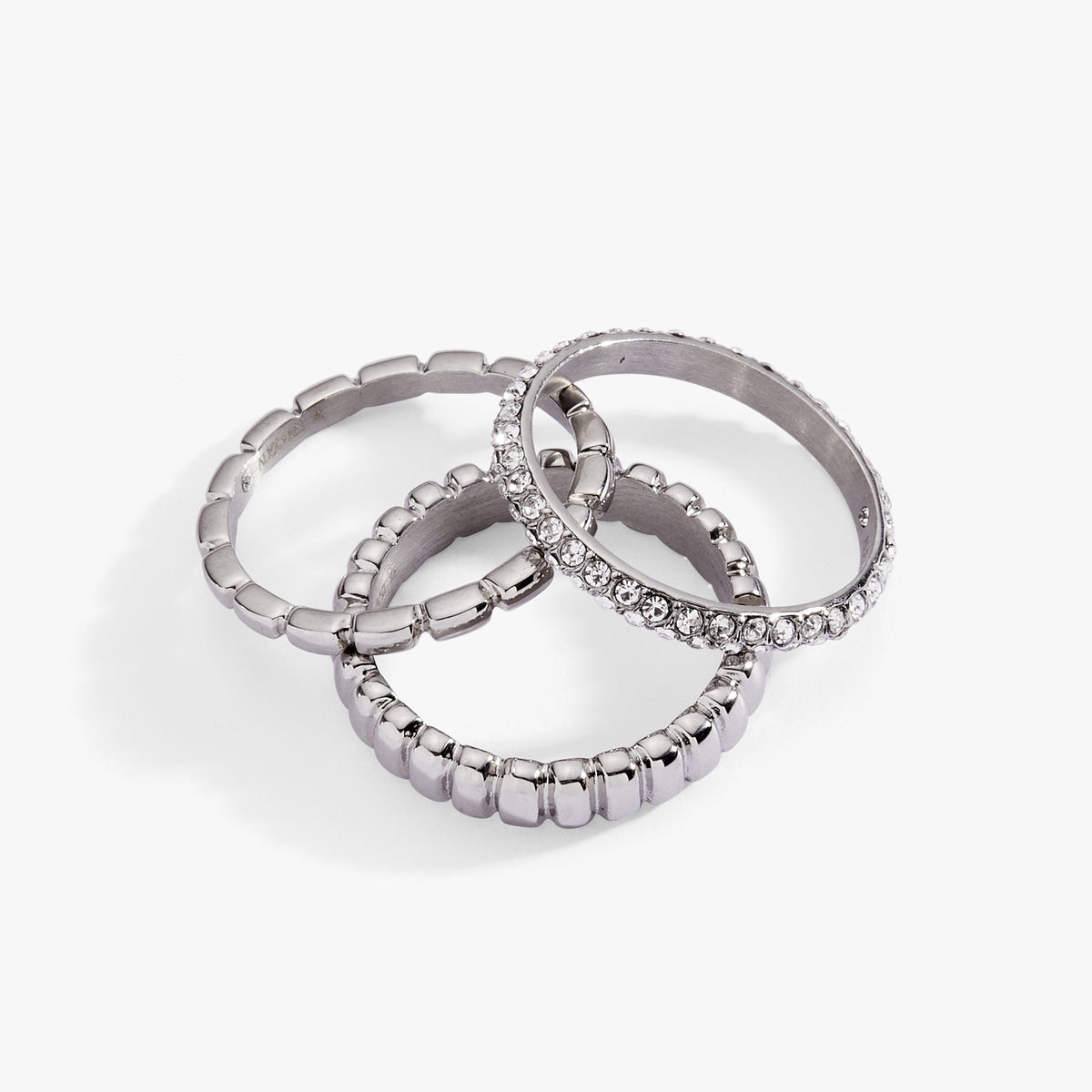 Ribbed Stacking Ring Set of 3 - WONDERWALL