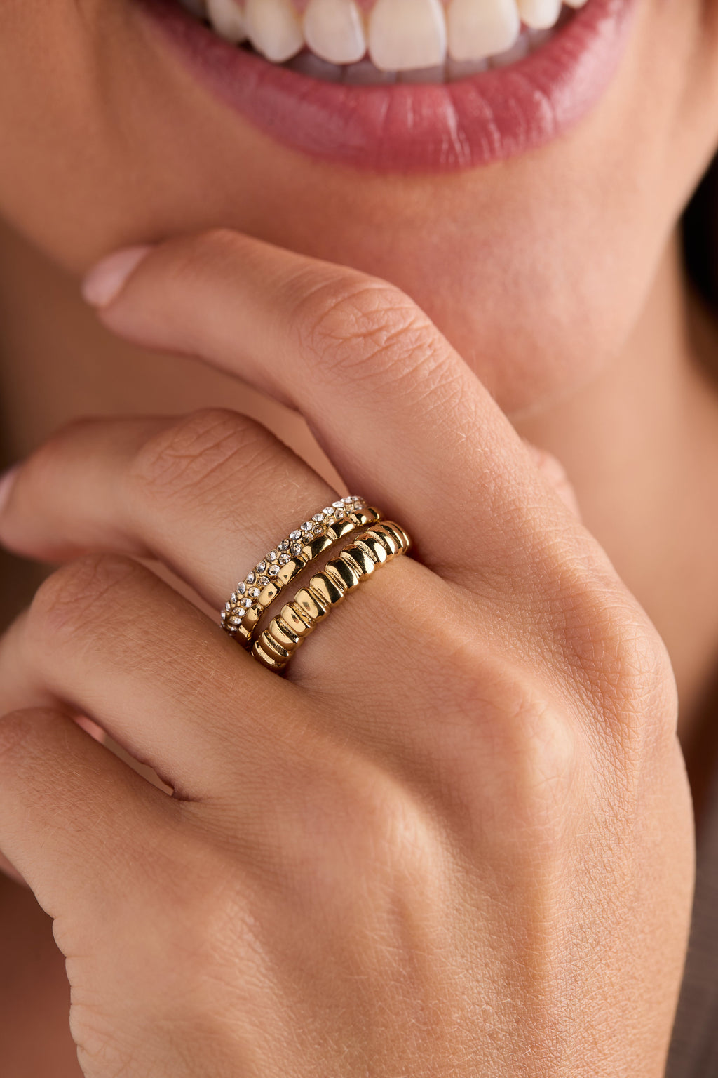 Ribbed Stacking Ring Set of 3 - WONDERWALL