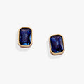 September Emerald-Cut Birthstone Stud Earrings - WONDERWALL