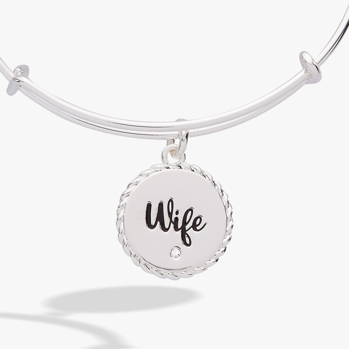 Wife 'True Love Stories Never Have Endings' Charm Bangle - WONDERWALL