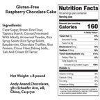 Andy Anand Gluten - Free Raspberry Chocolate Truffle Cake, 9 - Inch, 2.8 lb – Handcrafted, Real Chocolate & California Cream, Birthday Gift Box