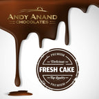 Andy Anand Gluten - Free Raspberry Chocolate Truffle Coconut Cake, 9 - Inch, 2.8 lb – Handcrafted, Real Cream & Chocolate, Birthday Gift Box