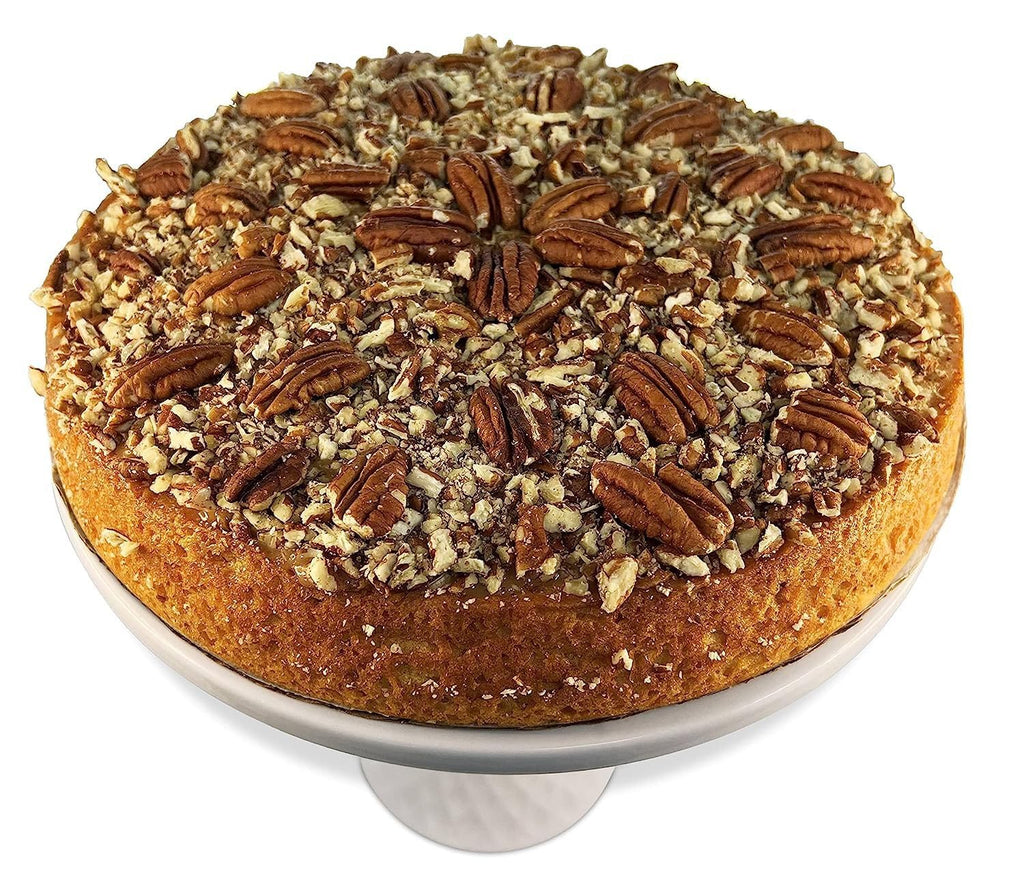 Andy Anand Sugar - Free Gluten - Free Caramel Pecan Cake, 9 - Inch, 2.8 lb – Keto & Diabetic - Friendly, Natural Sweetener, Birthday Gift Box