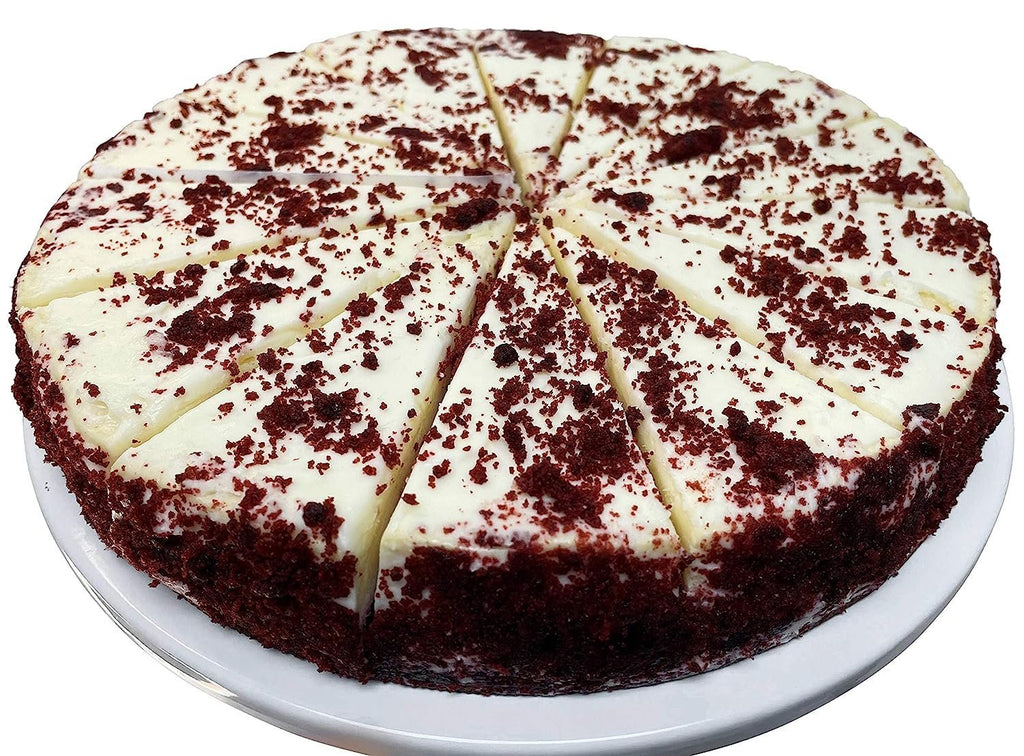 Andy Anand Red Velvet Cheesecake, 9 - Inch, 2 lb – Traditional Recipe, California Cream Cheese, Birthday, Valentine's & Anniversary Gift Box