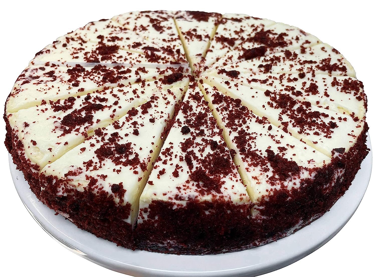 Andy Anand Red Velvet Cheesecake, 9 - Inch, 2 lb – Traditional Recipe, California Cream Cheese, Birthday, Valentine's & Anniversary Gift Box