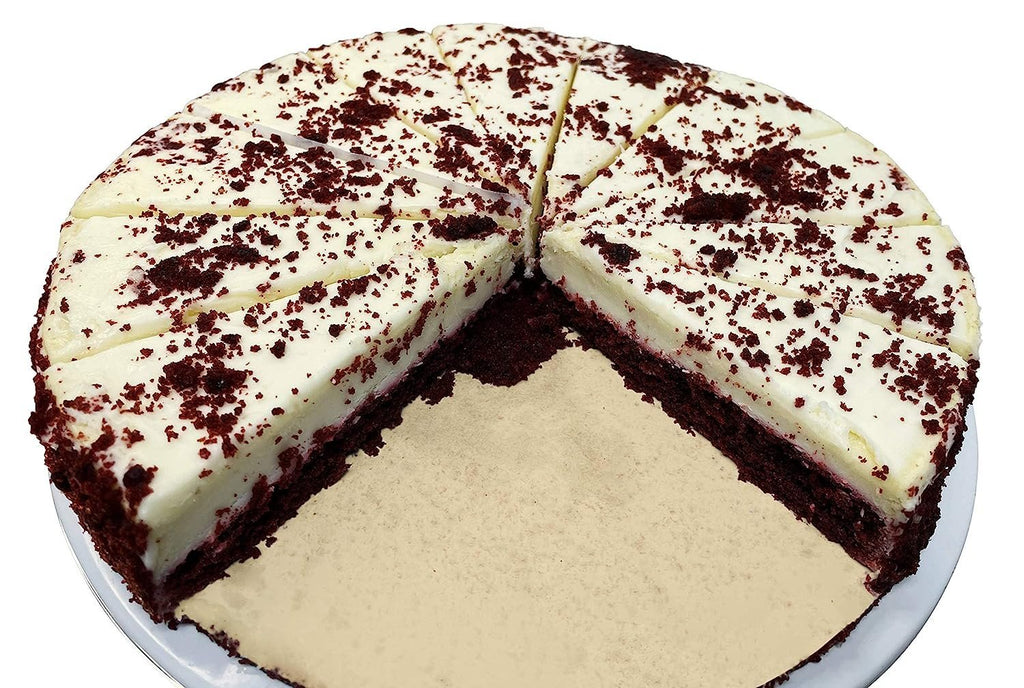 Andy Anand Red Velvet Cheesecake, 9 - Inch, 2 lb – Traditional Recipe, California Cream Cheese, Birthday, Valentine's & Anniversary Gift Box