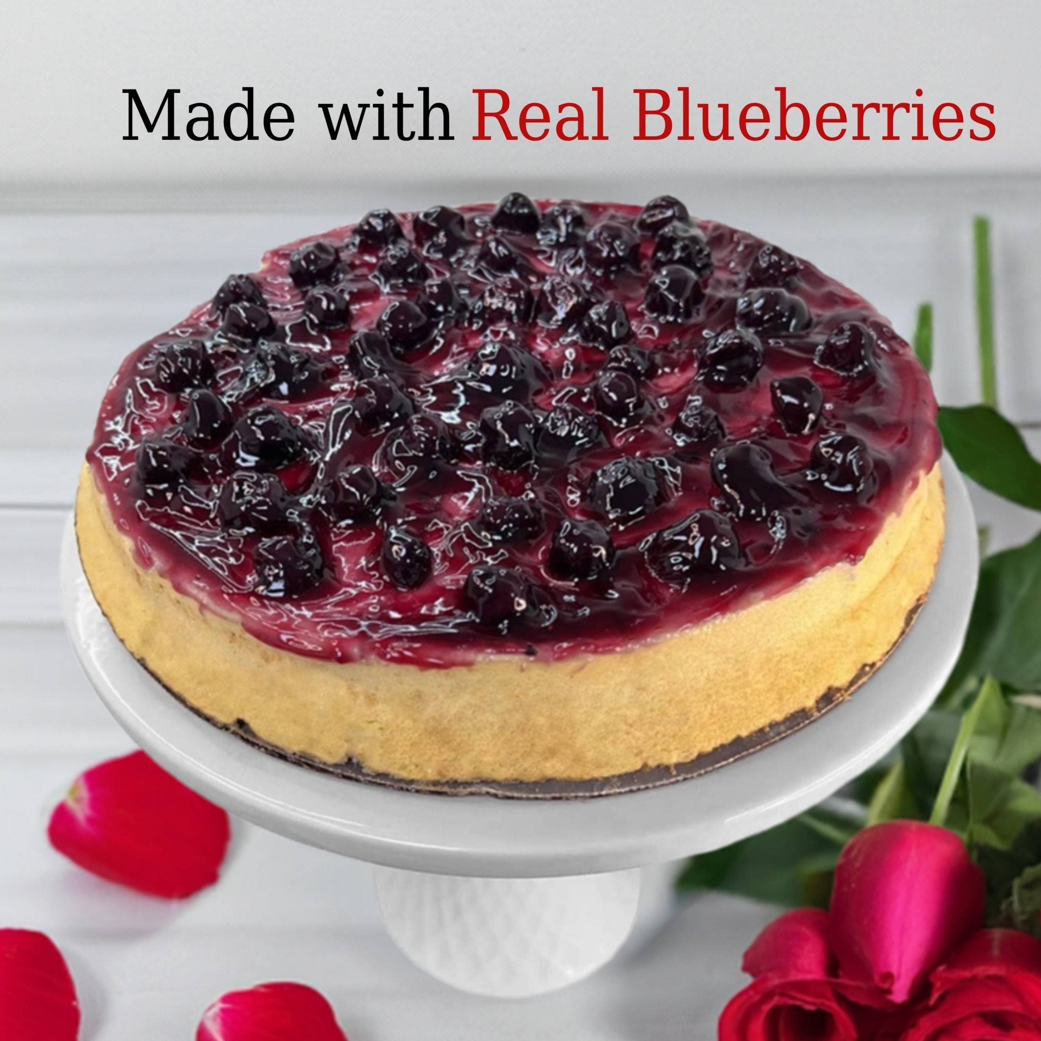Andy Anand Sugar - Free Dunked Blueberry Cake, 2.5 lb – Keto & Diabetic - Friendly, Fresh Blueberry Juice Infused, No Preservatives Gift Box