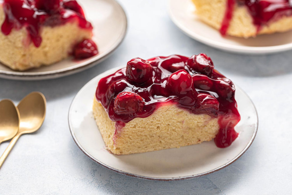 Andy Anand Sugar - Free Dunked Cherry Cake, 9 - Inch, 2.9 lb – Keto & Diabetic - Friendly, Cherry Juice Soaked, No Preservatives Birthday Gift