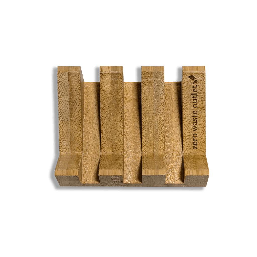 Angled Bamboo Soap Dish