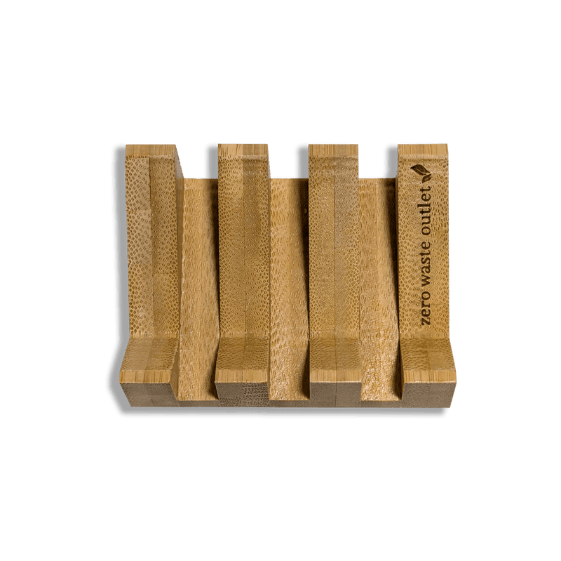 Angled Bamboo Soap Dish
