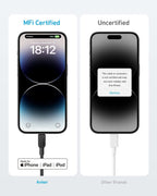 Anker <b>310</b> USB-C to Lightning Cable (6 ft, 2-Pack) - WONDERWALL