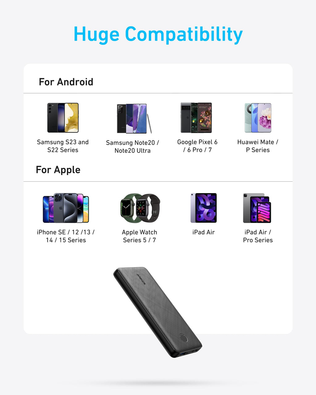 Anker <b>313</b> Power Bank (PowerCore 10K) - WONDERWALL