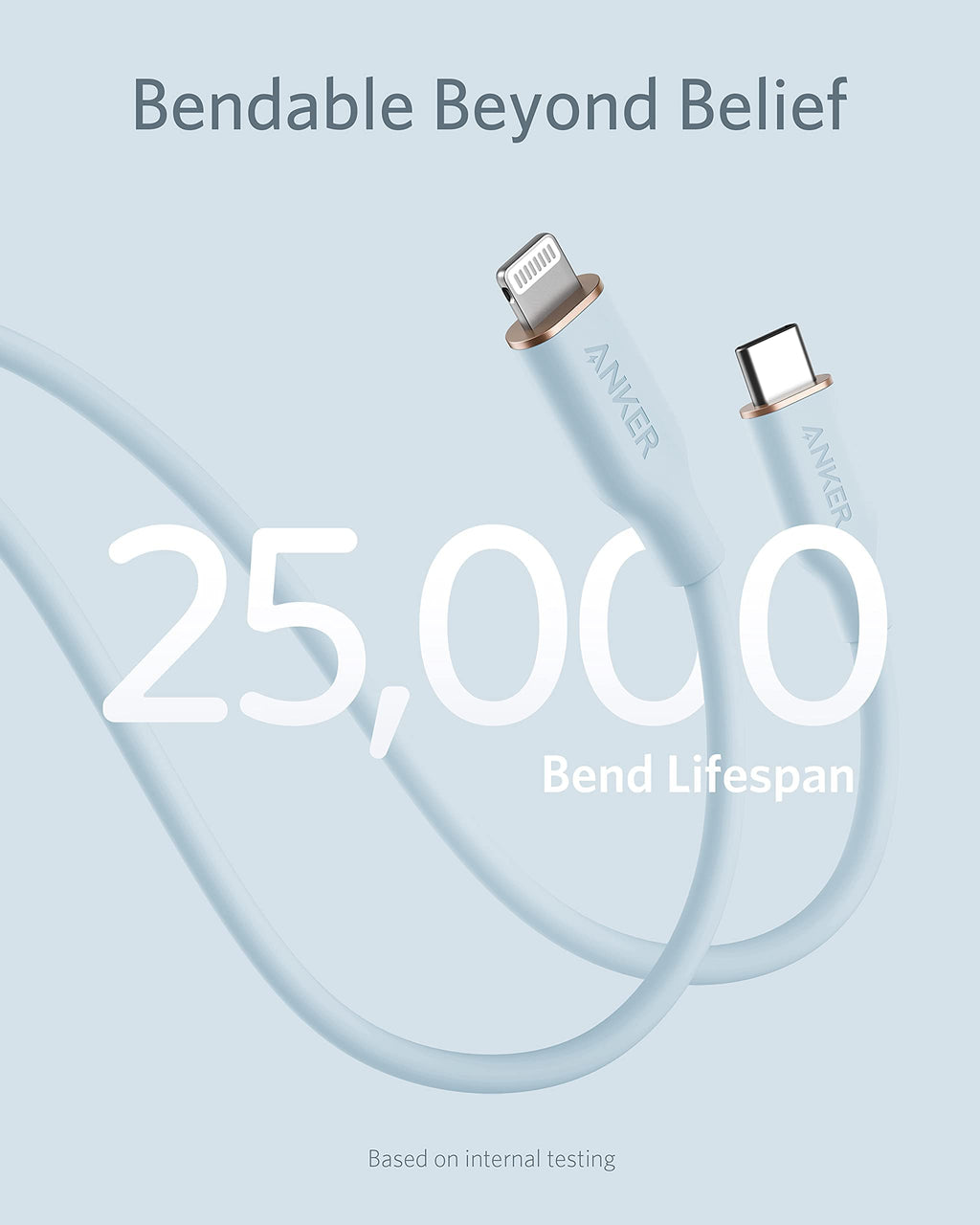 Anker <b>641</b> USB-C to Lightning Cable (Flow, Silicone) - WONDERWALL