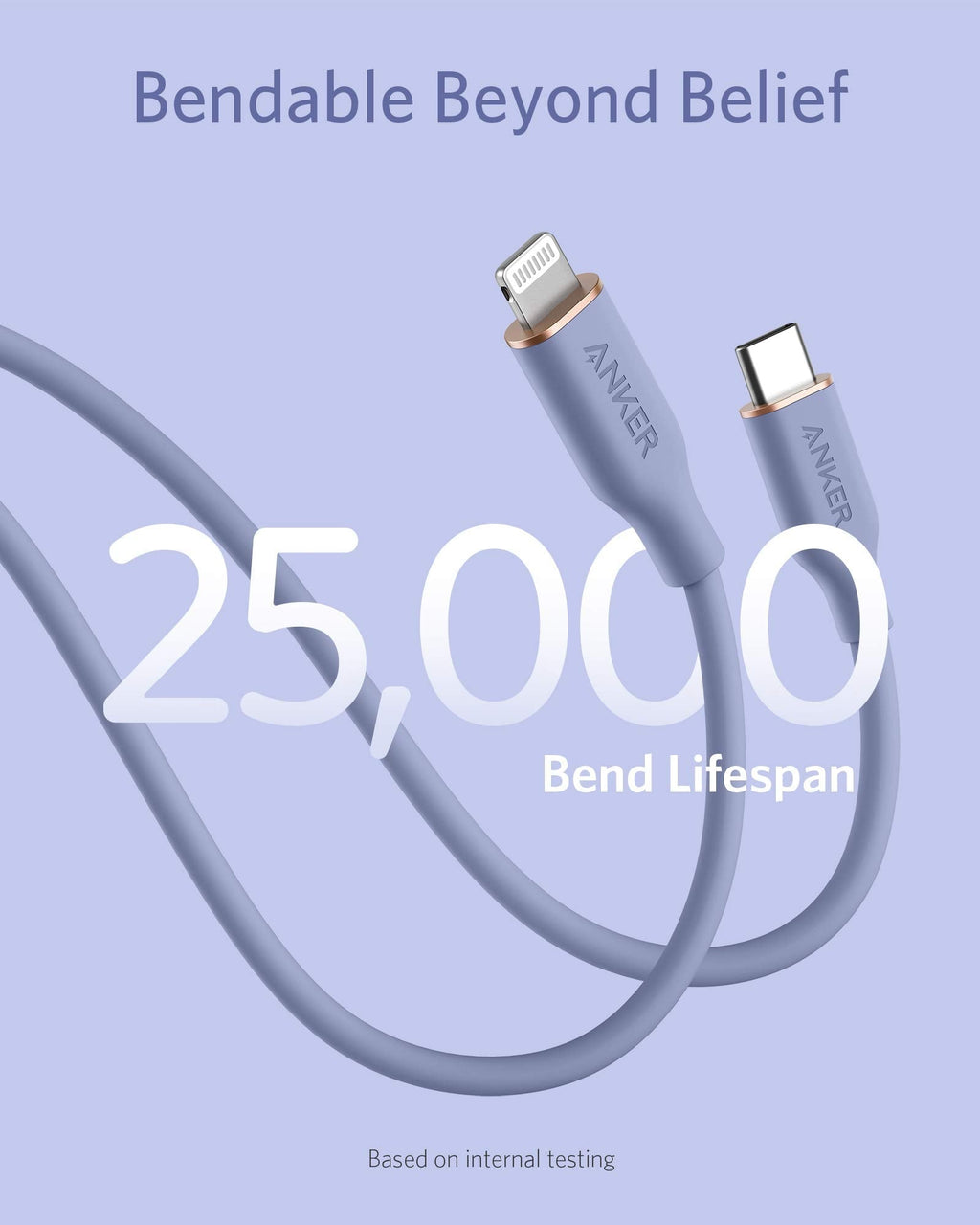 Anker <b>641</b> USB-C to Lightning Cable (Flow, Silicone) - WONDERWALL