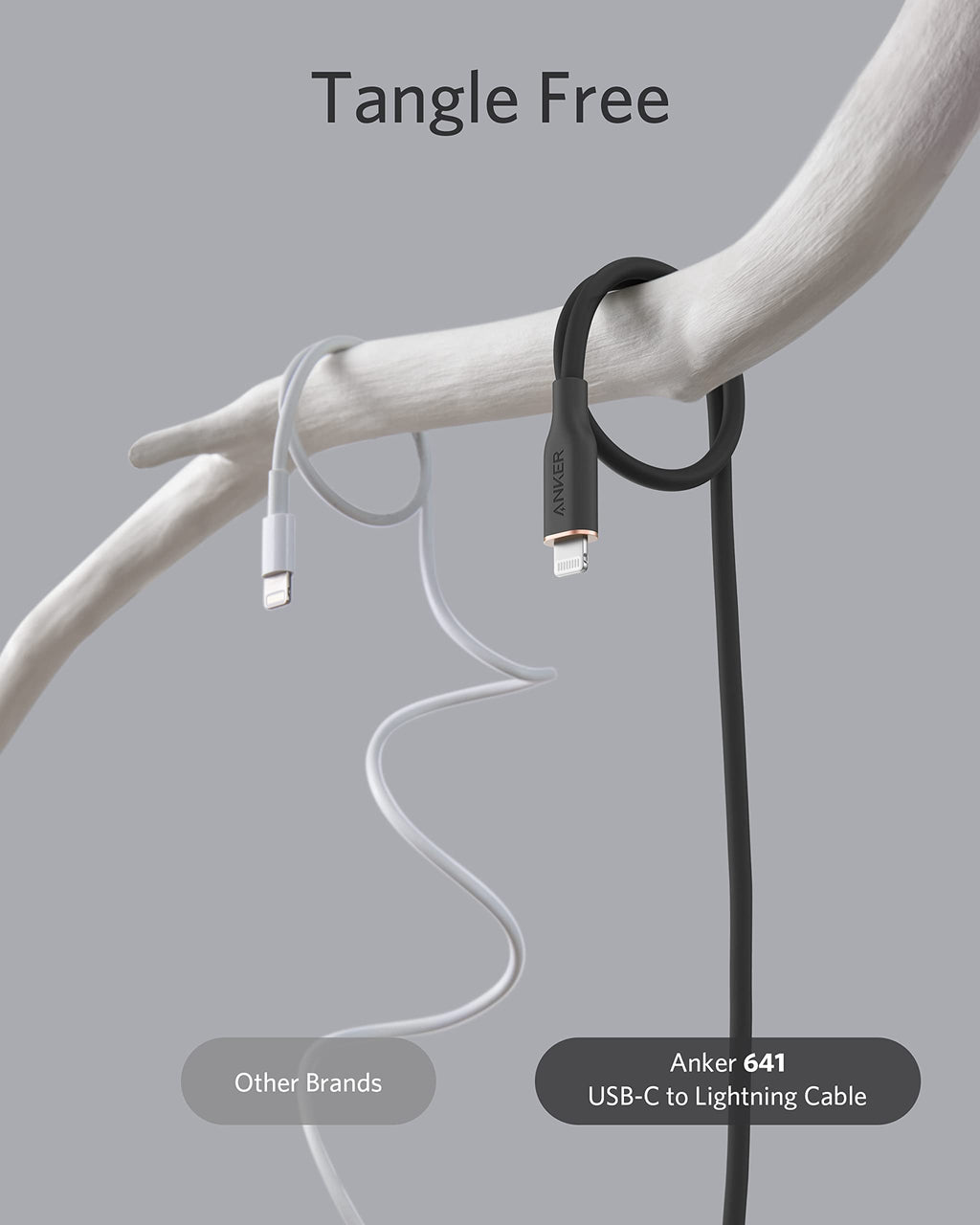Anker <b>641</b> USB-C to Lightning Cable (Flow, Silicone) - WONDERWALL