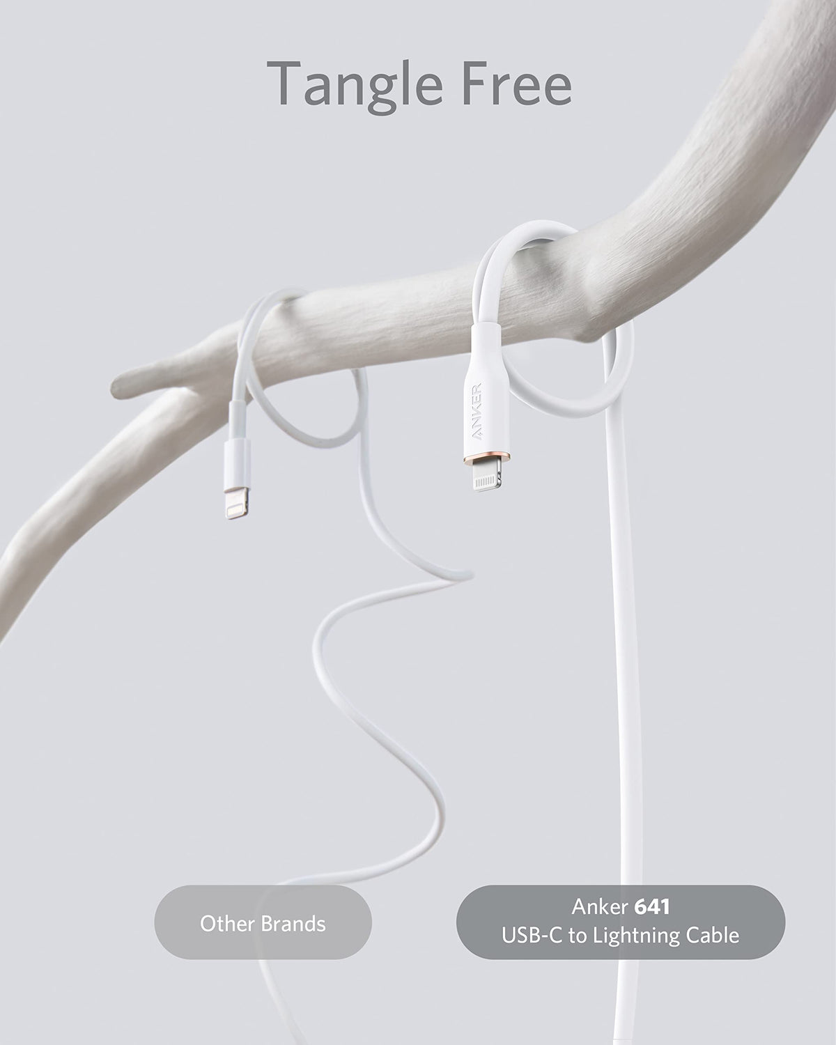 Anker <b>641</b> USB-C to Lightning Cable (Flow, Silicone) - WONDERWALL