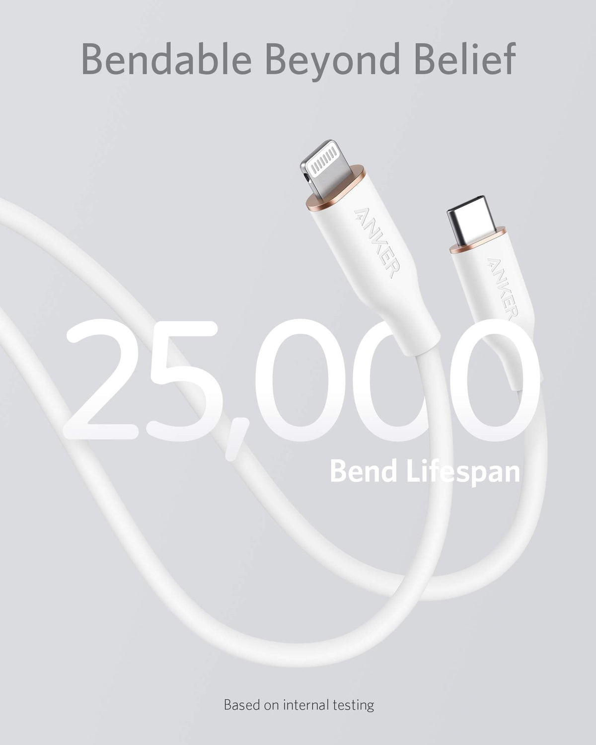 Anker <b>641</b> USB-C to Lightning Cable (Flow, Silicone) - WONDERWALL