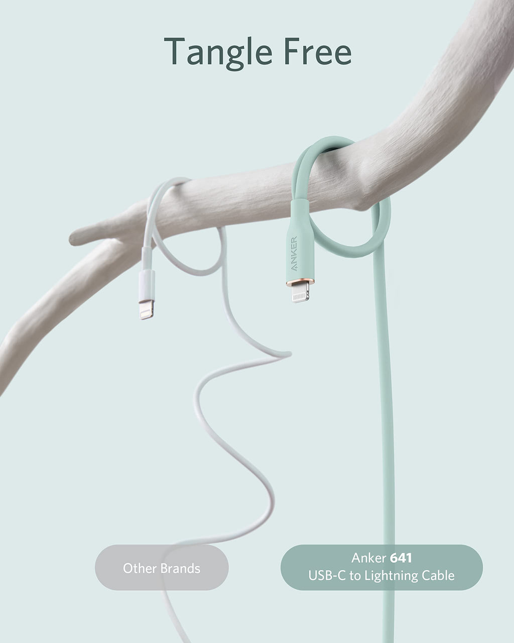 Anker <b>641</b> USB-C to Lightning Cable (Flow, Silicone) - WONDERWALL