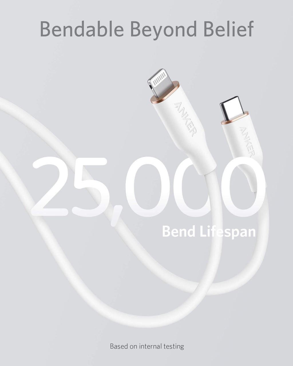 Anker <b>641</b> USB-C to Lightning Cable (Flow, Silicone) - WONDERWALL