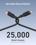 Anker <b>643</b> USB-C to USB-C Cable (Flow, Silicone) - WONDERWALL