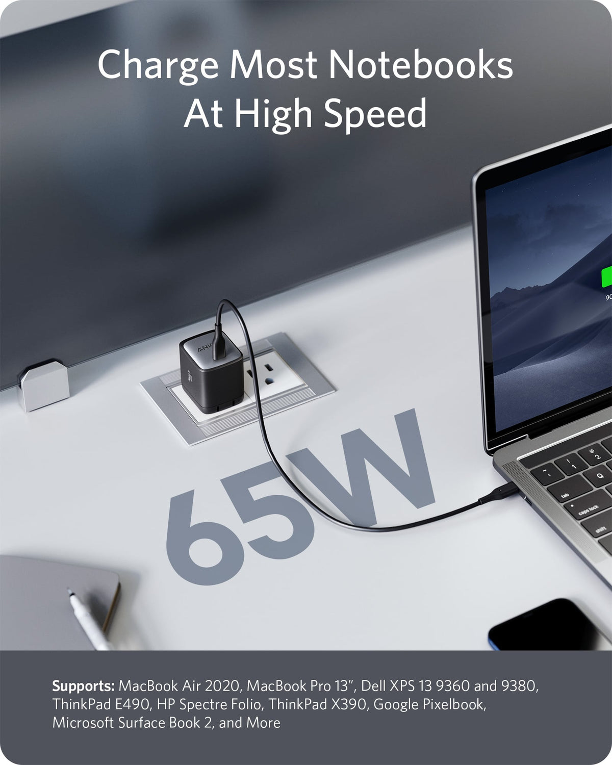 Anker <b>715</b> Charger (Nano II 65W) - WONDERWALL