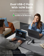 Anker Charger (140W, 4-Port, PD 3.1) with USB-C Cable - WONDERWALL