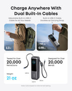 Anker Laptop Power Bank (25K, 165W, Built-In and Retractable Cables) - WONDERWALL
