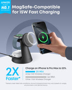 Anker MagGo Wireless Charging Station (3-in-1, Dock Stand) - WONDERWALL