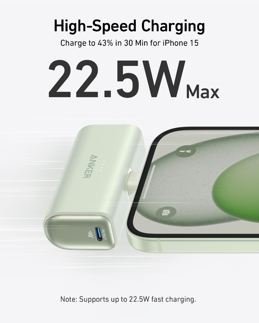 Anker Nano Power Bank (22.5W, Built-In USB-C Connector) - WONDERWALL
