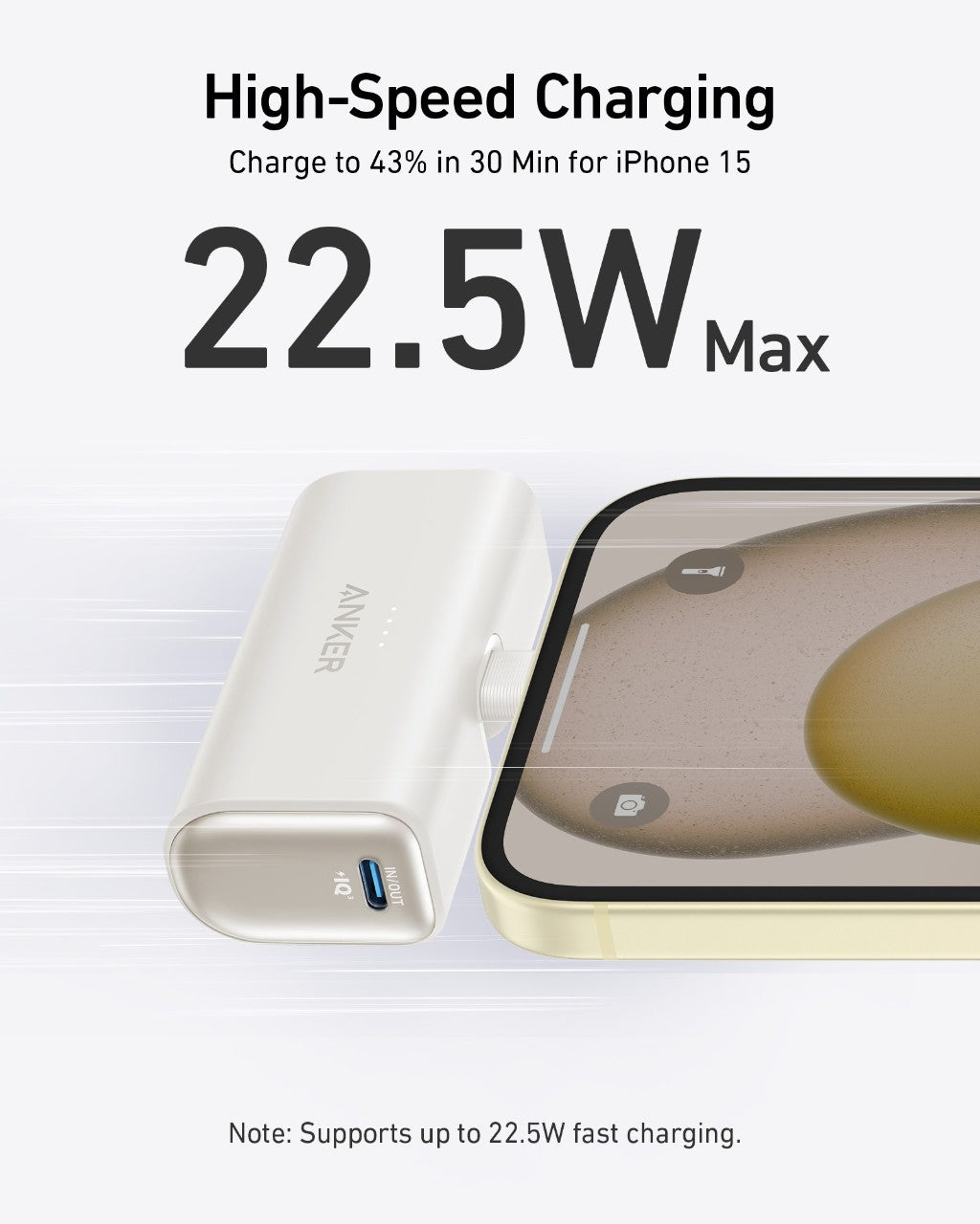Anker Nano Power Bank (22.5W, Built-In USB-C Connector) - WONDERWALL