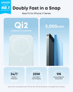 Anker Nano Power Bank (5K, MagGo, Slim) - WONDERWALL