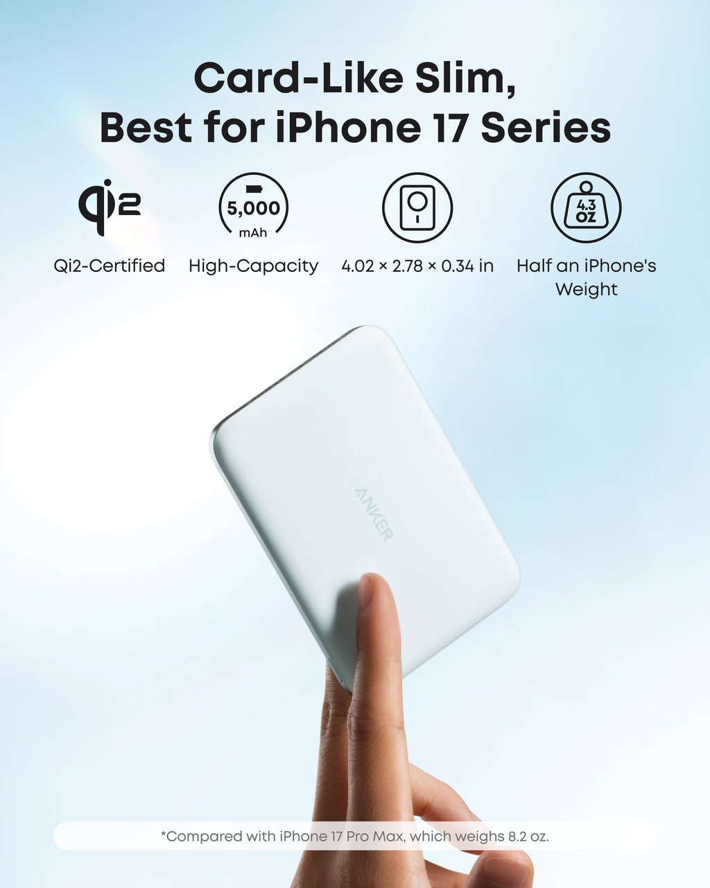 Anker Nano Power Bank (5K, MagGo, Slim) - WONDERWALL