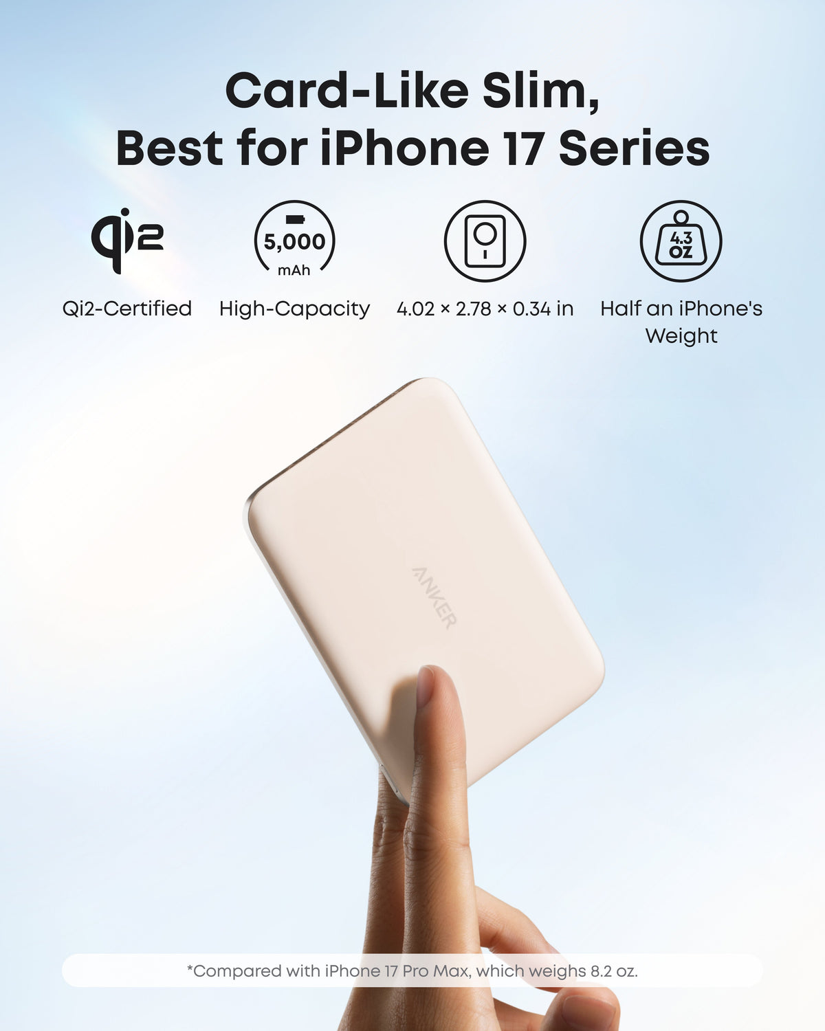 Anker Nano Power Bank (5K, MagGo, Slim) - WONDERWALL