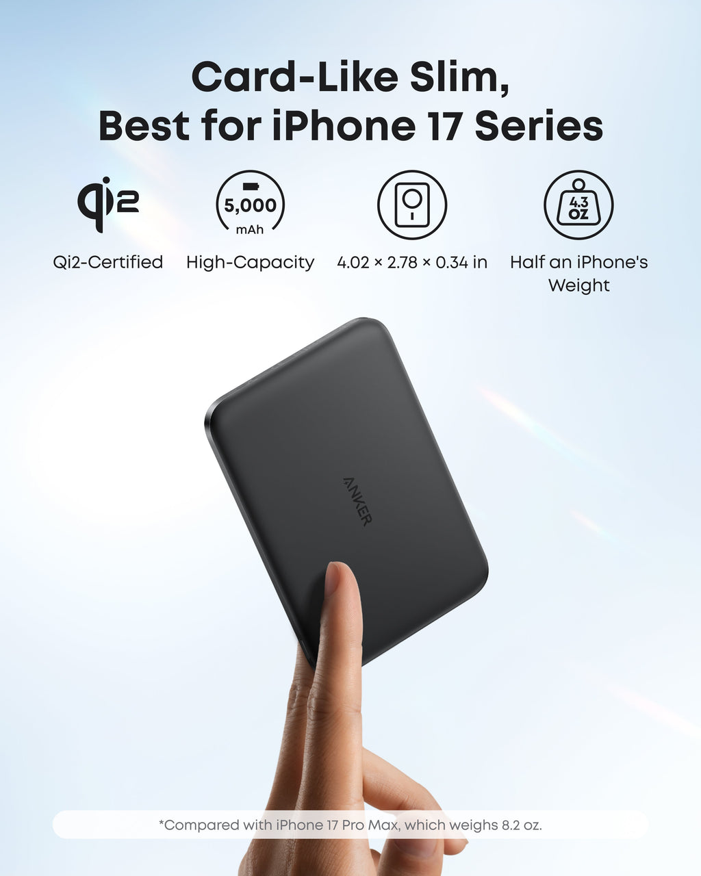 Anker Nano Power Bank (5K, MagGo, Slim) - WONDERWALL