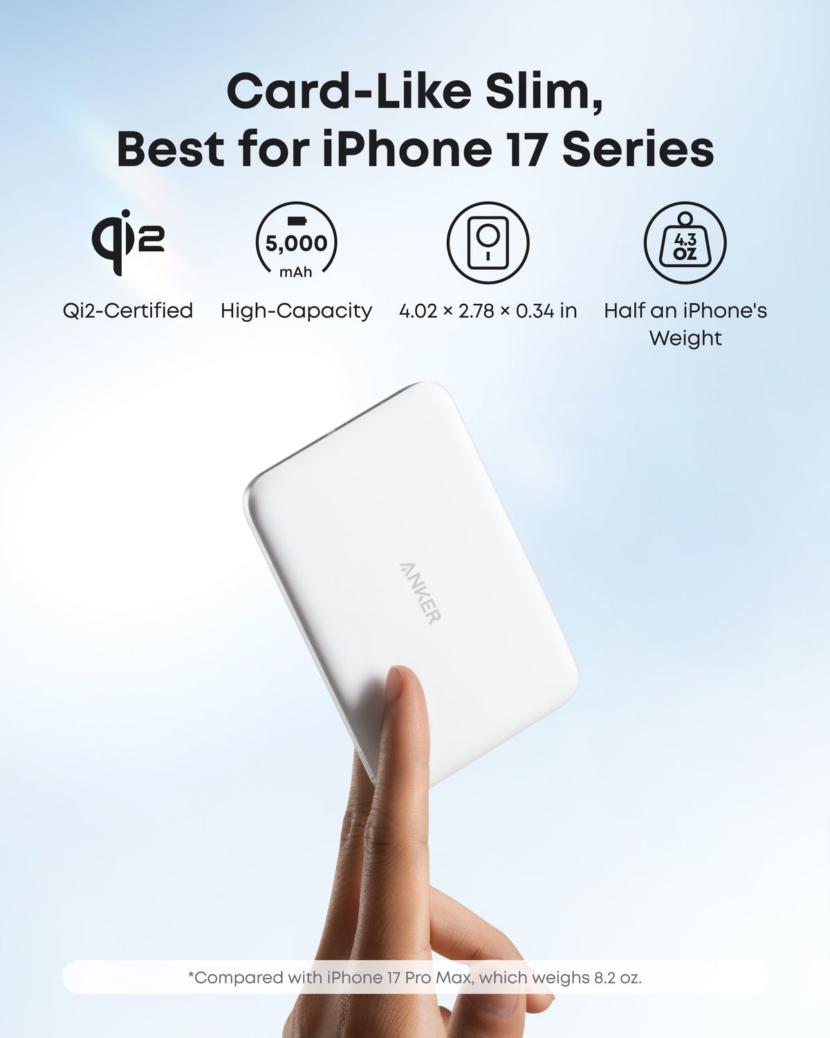 Anker Nano Power Bank (5K, MagGo, Slim) - WONDERWALL