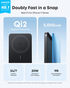 Anker Nano Power Bank (5K, MagGo, Slim) - WONDERWALL