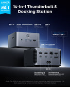 Anker Prime TB5 Docking Station (14-in-1, 8K, Thunderbolt 5 ) - WONDERWALL