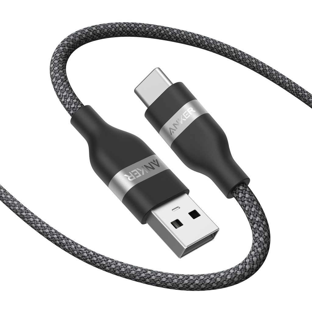 Anker USB-A to USB-C Cable (3 ft/6 ft, Upcycled-Braided) - WONDERWALL