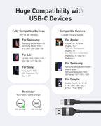 Anker USB-A to USB-C Cable (3 ft/6 ft, Upcycled-Braided) - WONDERWALL