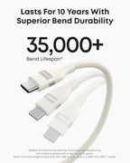 Anker USB-A to USB-C Cable (3 ft/6 ft, Upcycled-Braided) - WONDERWALL