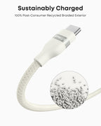 Anker USB-A to USB-C Cable (3 ft/6 ft, Upcycled-Braided) - WONDERWALL