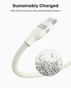 Anker USB-A to USB-C Cable (3 ft/6 ft, Upcycled-Braided) - WONDERWALL