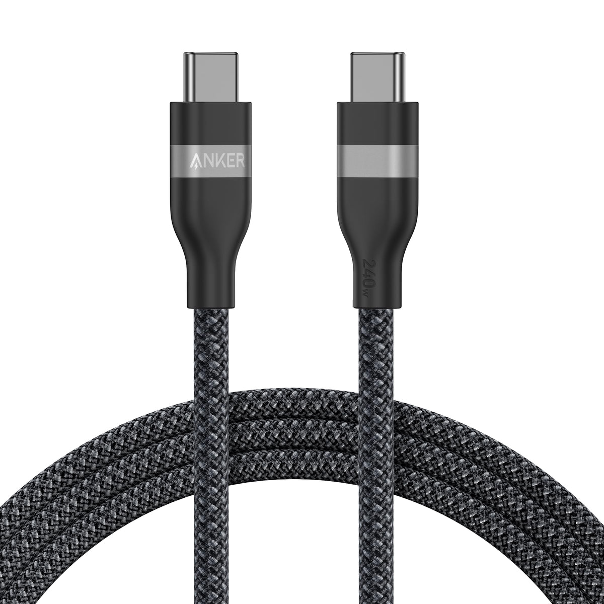 Anker USB-C to USB-C Cable (3 ft / 6 ft, 240W, Upcycled-Braided) - WONDERWALL