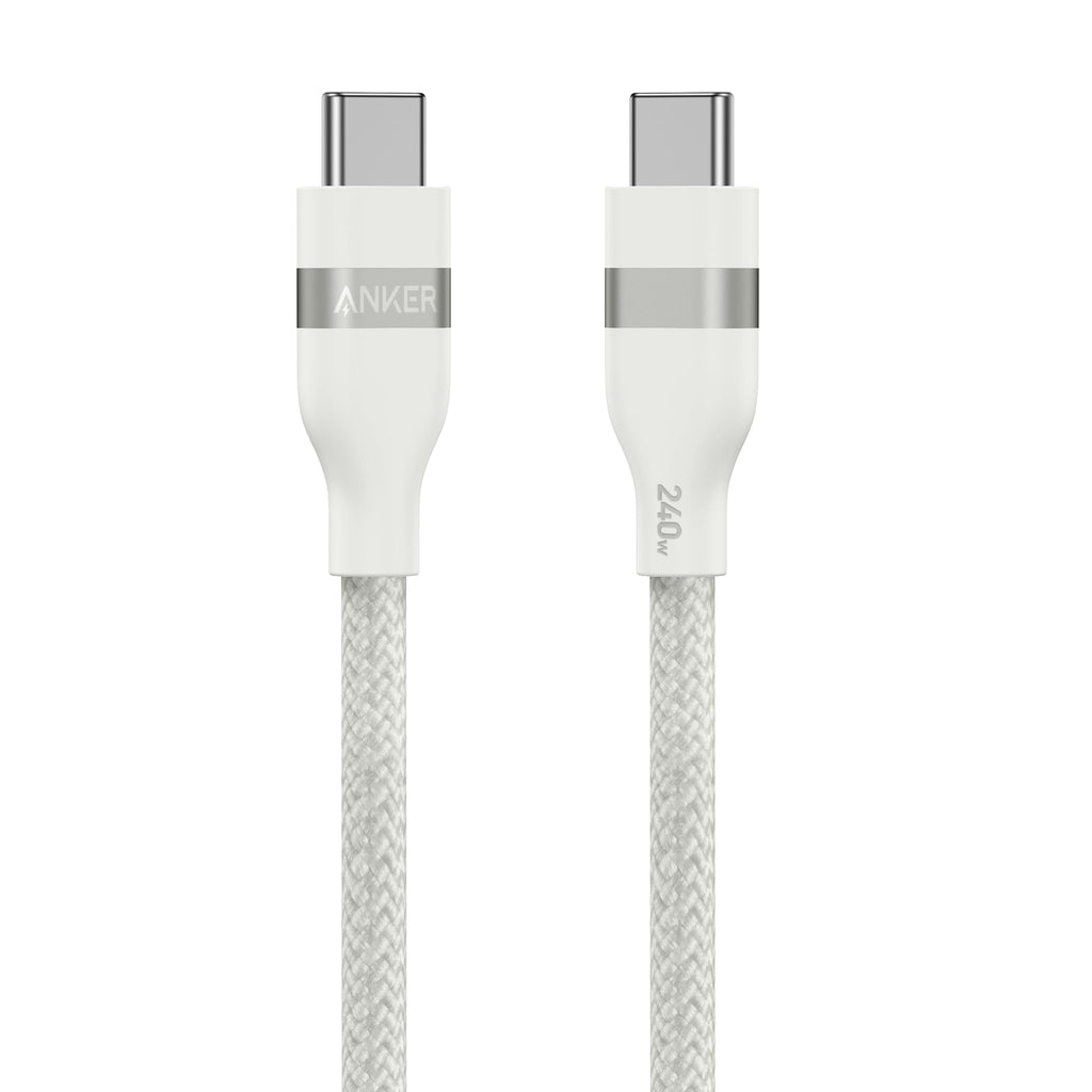 Anker USB-C to USB-C Cable (3 ft / 6 ft, 240W, Upcycled-Braided) - WONDERWALL