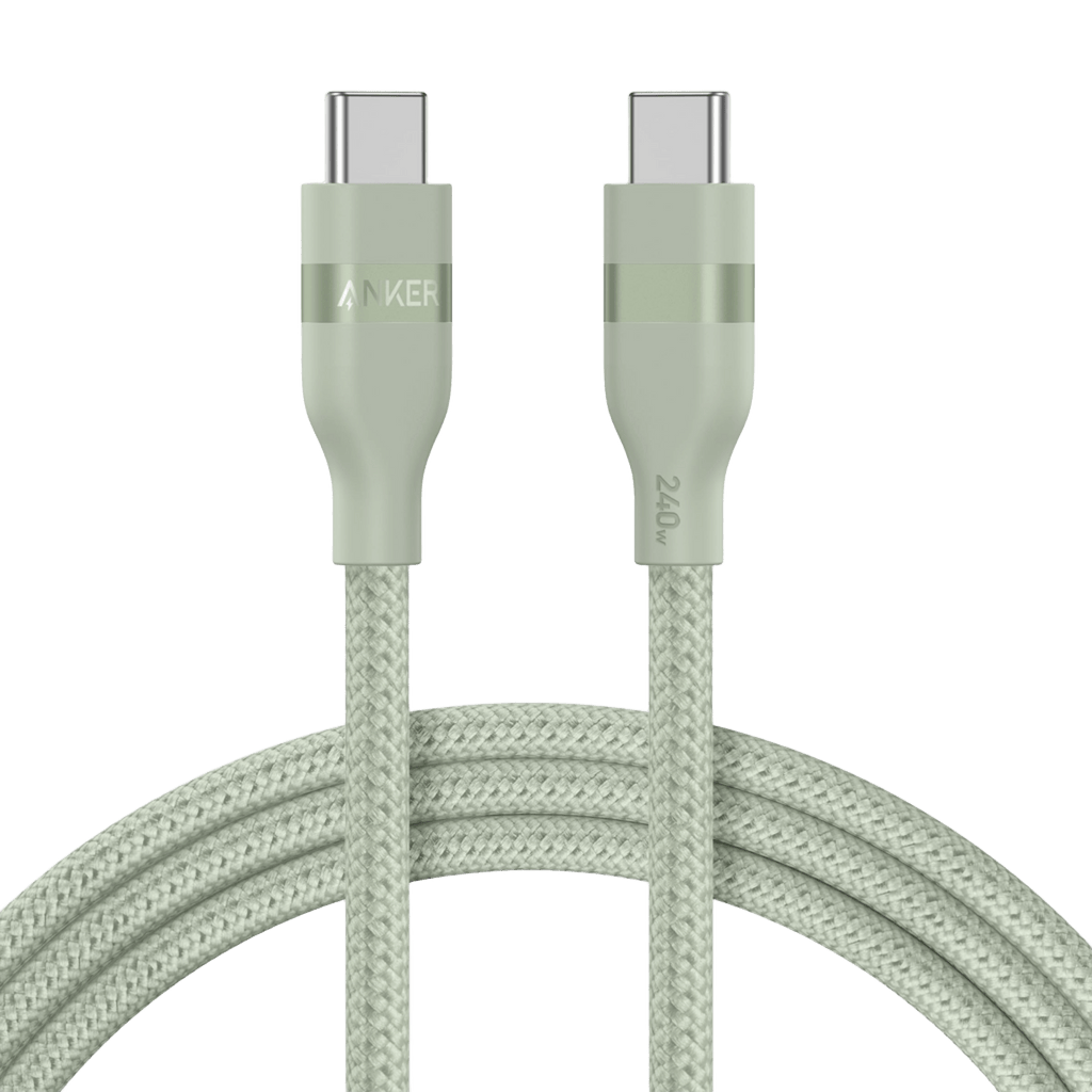 Anker USB-C to USB-C Cable (3 ft / 6 ft, 240W, Upcycled-Braided) - WONDERWALL
