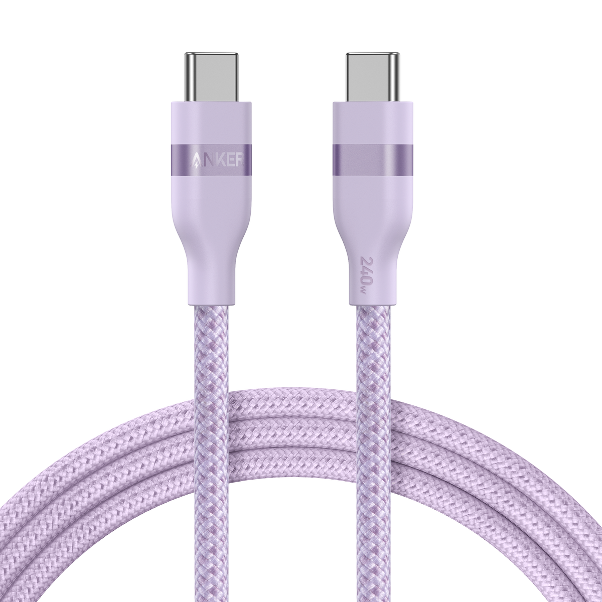 Anker USB-C to USB-C Cable (3 ft / 6 ft, 240W, Upcycled-Braided) - WONDERWALL