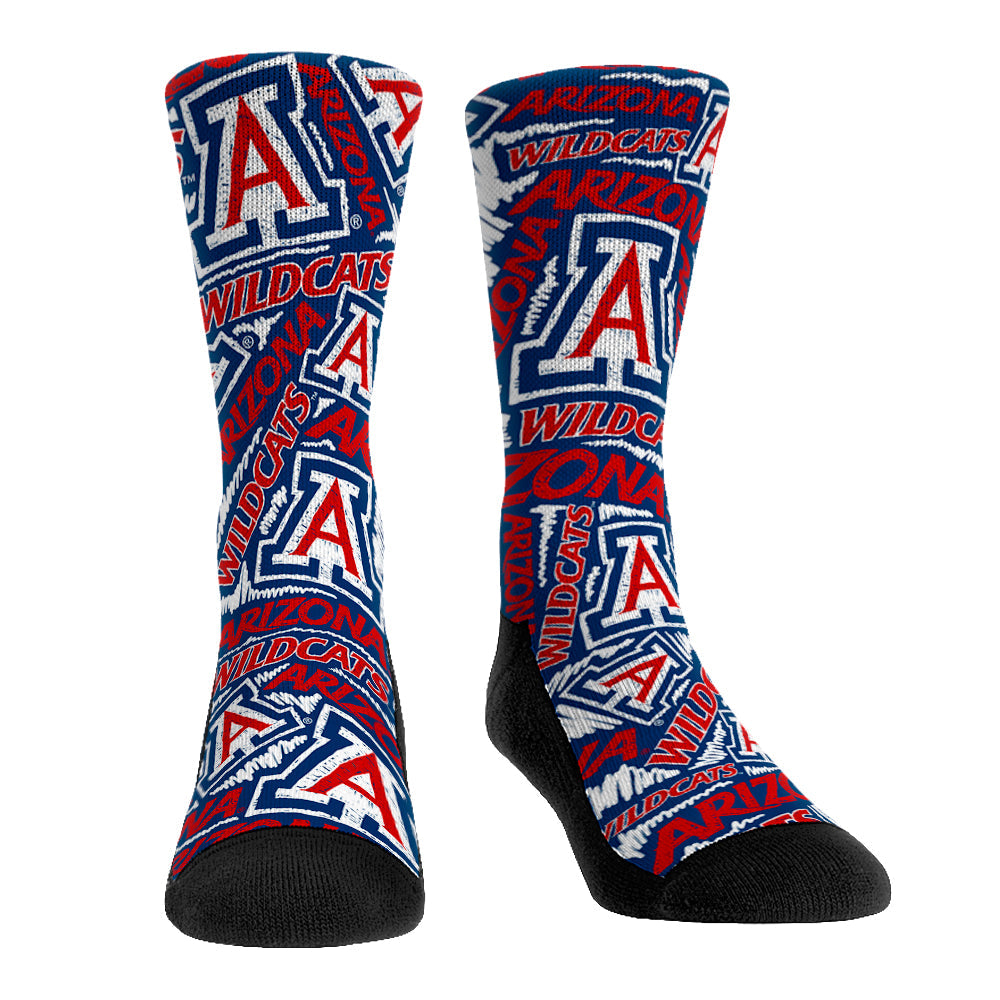 Arizona Wildcats - Logo Sketch Crew Socks