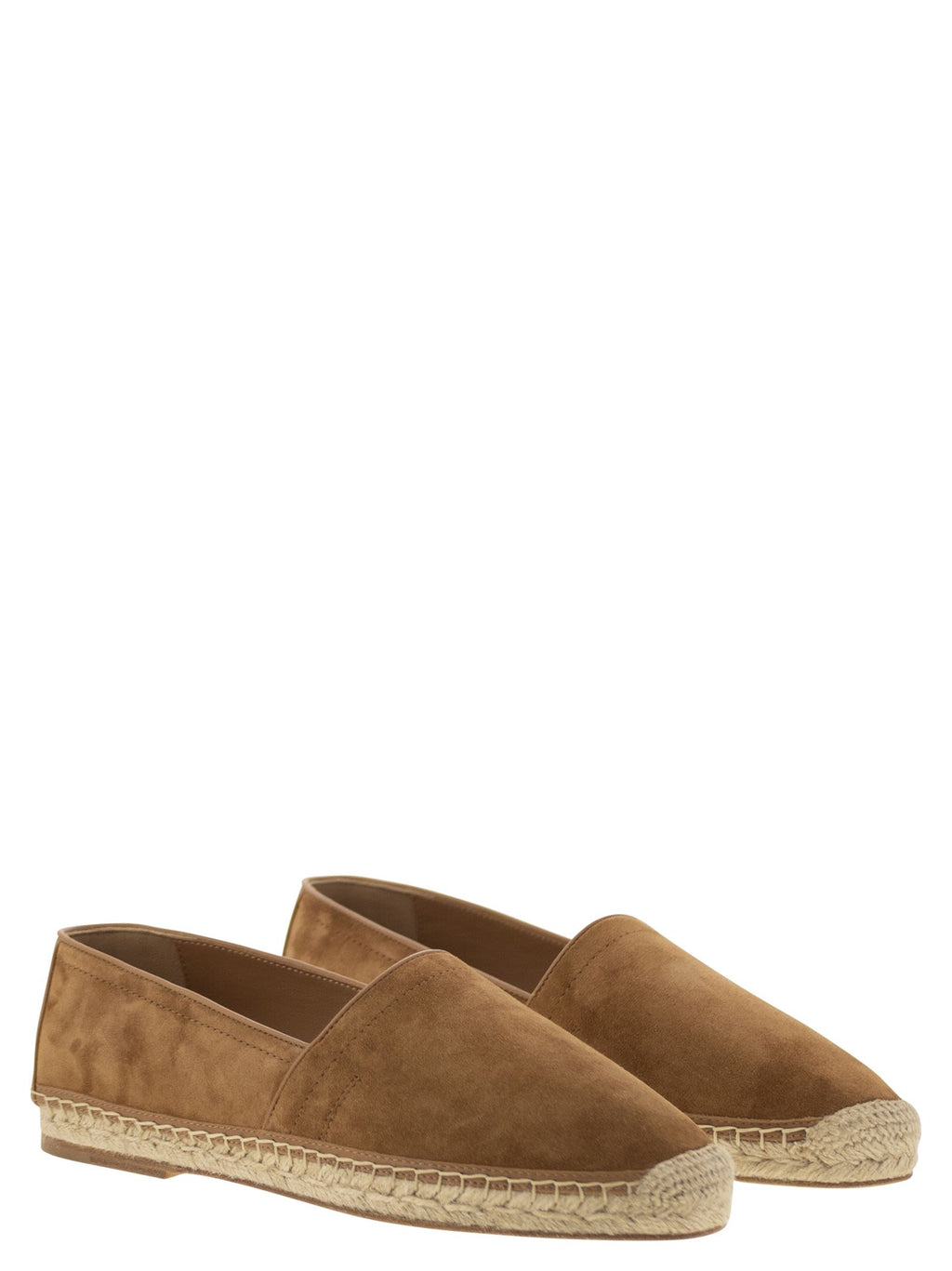 Men Washed Suede Espadrilles With Beading