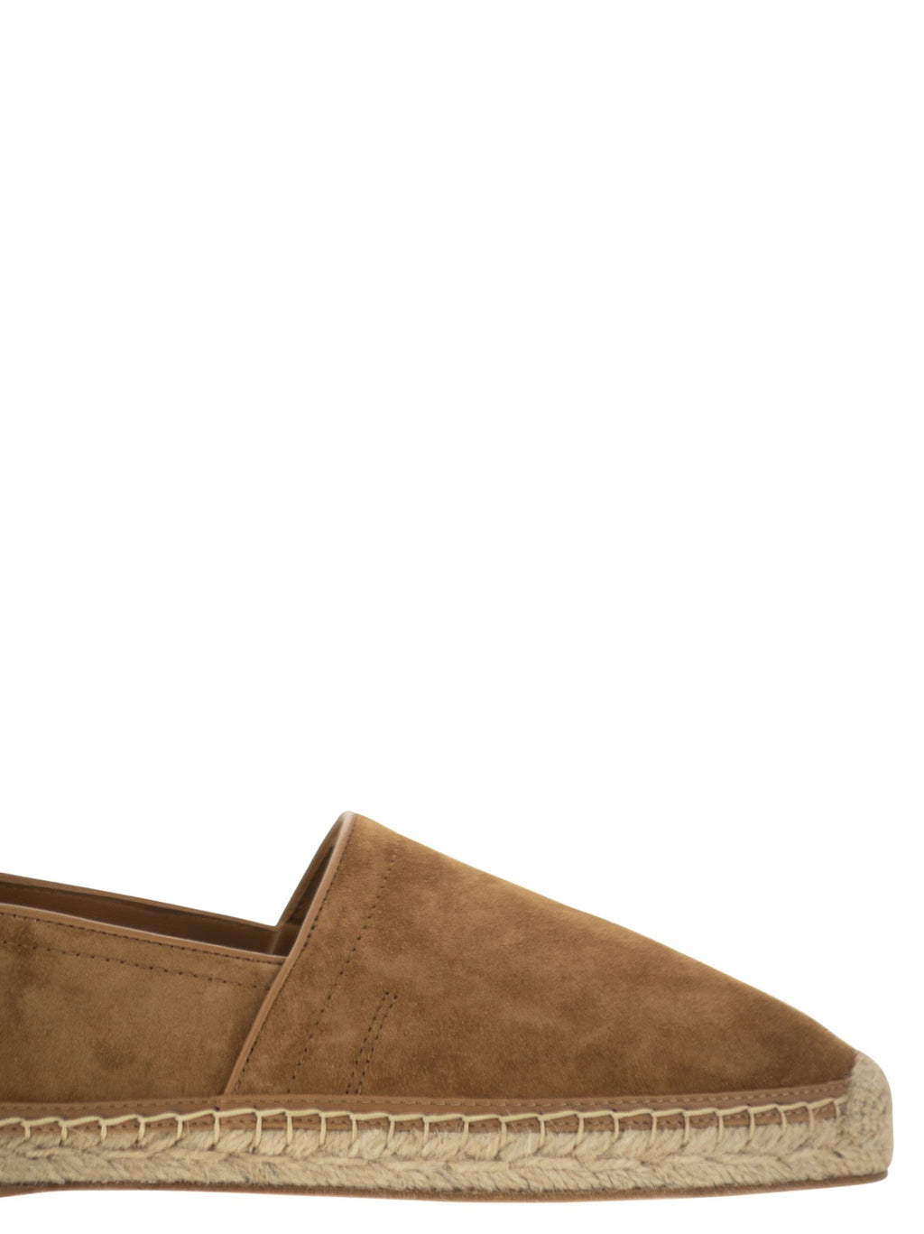 Men Washed Suede Espadrilles With Beading